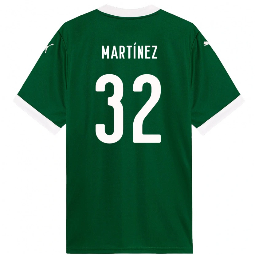 Danxen Kinder Emiliano Martínez #32 Grün Weiß Heimtrikot Trikot 2025/26 T-Shirt Österreich