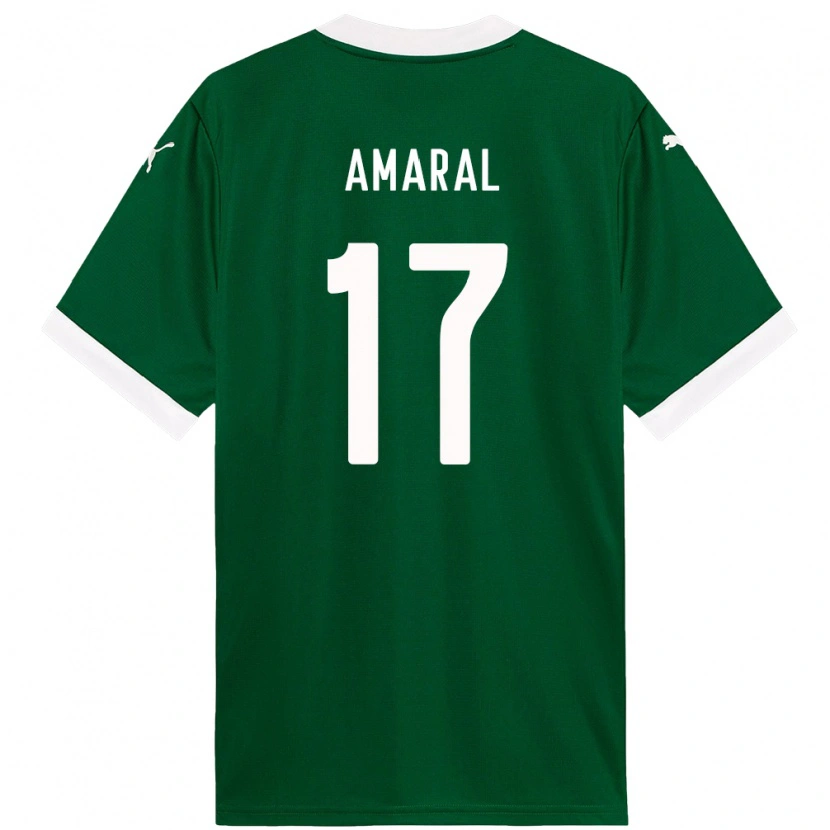 Danxen Kinder Isadora Amaral #17 Grün Weiß Heimtrikot Trikot 2025/26 T-Shirt Österreich