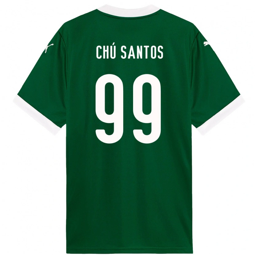 Danxen Kinder Chú Santos #99 Grün Weiß Heimtrikot Trikot 2025/26 T-Shirt Österreich