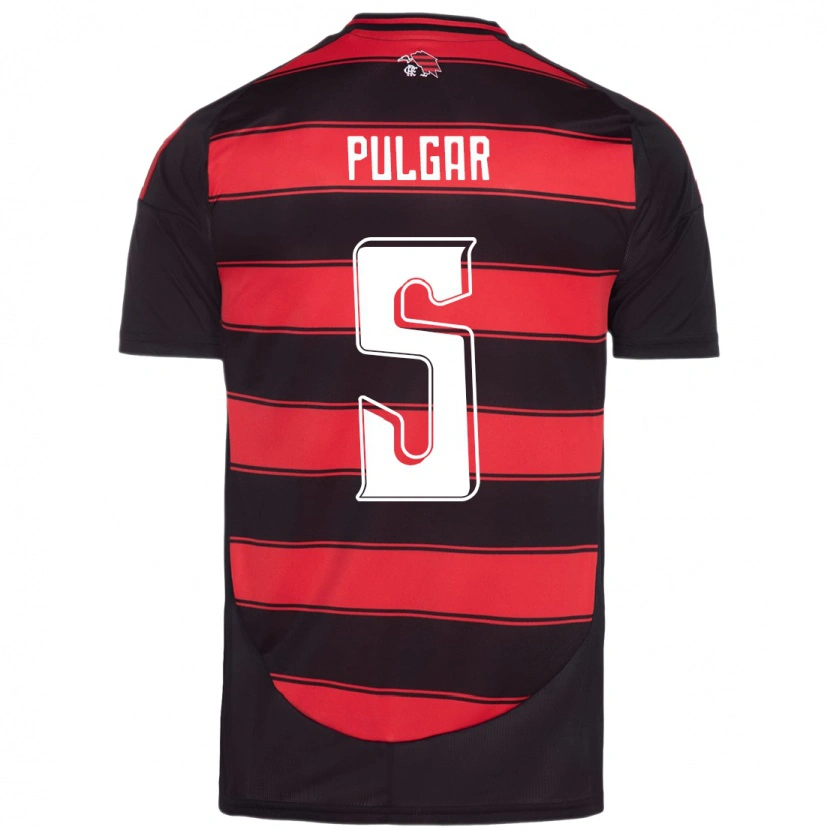 Danxen Kinder Erick Pulgar #5 Rot Schwarz Heimtrikot Trikot 2025/26 T-Shirt Österreich