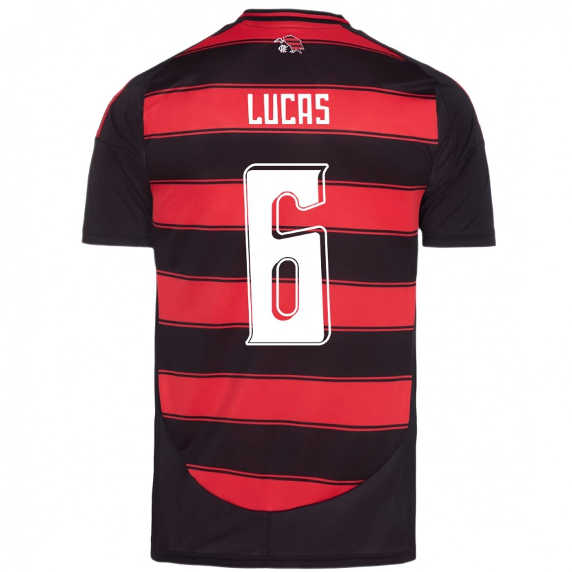 Danxen Kinder Ayrton Lucas #6 Rot Schwarz Heimtrikot Trikot 2025/26 T-Shirt Österreich