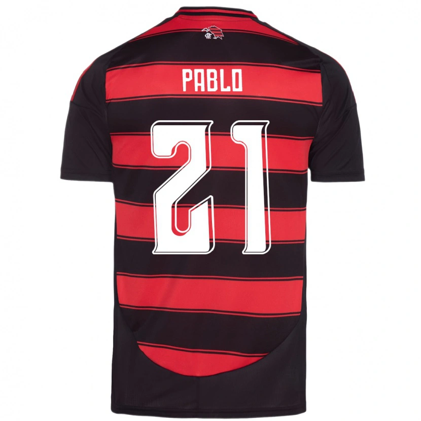 Danxen Kinder Pablo #21 Rot Schwarz Heimtrikot Trikot 2025/26 T-Shirt Österreich