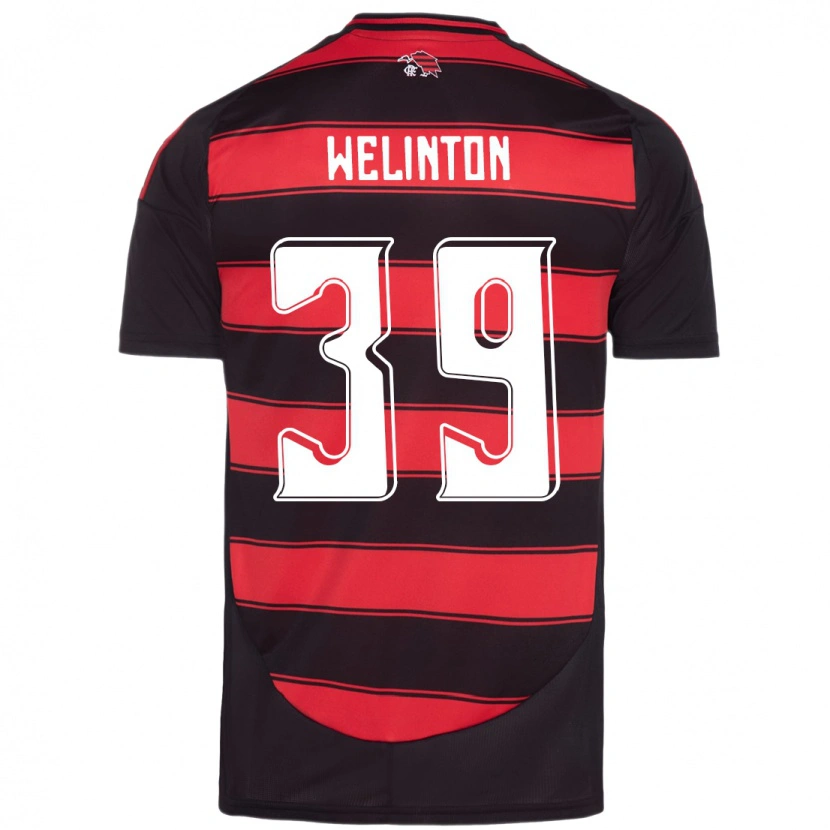 Danxen Kinder Zé Welinton #39 Rot Schwarz Heimtrikot Trikot 2025/26 T-Shirt Österreich