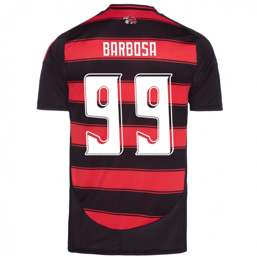 Danxen Kinder Gabriel Barbosa #99 Rot Schwarz Heimtrikot Trikot 2025/26 T-Shirt Österreich