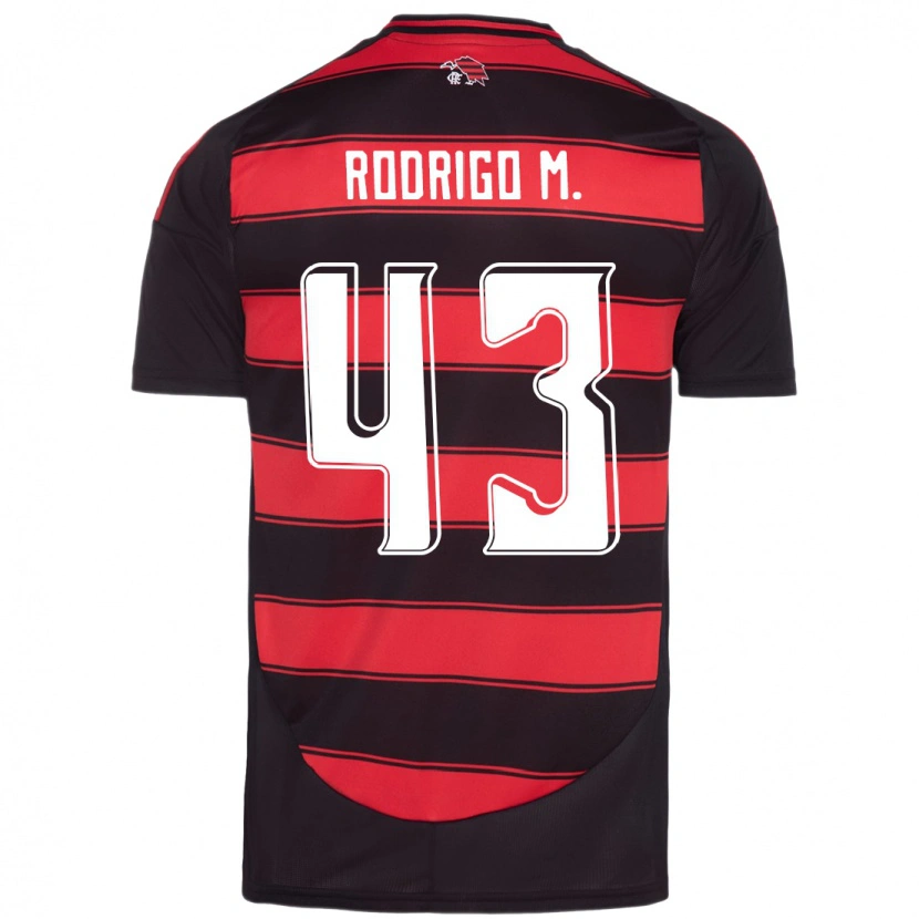 Danxen Kinder Rodrigo Muniz #43 Rot Schwarz Heimtrikot Trikot 2025/26 T-Shirt Österreich