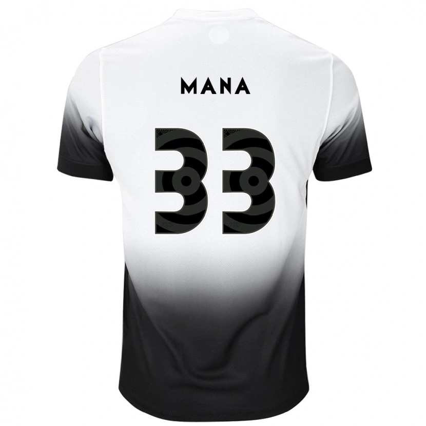 Danxen Kinder Léo Mana #33 Weiß Schwarz Heimtrikot Trikot 2025/26 T-Shirt Österreich