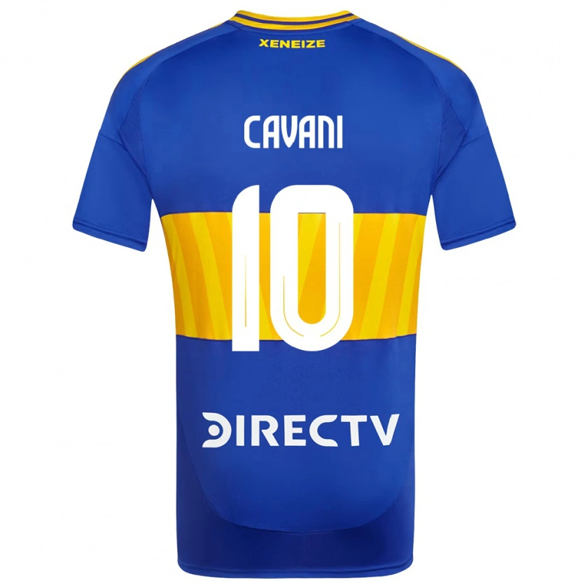 Danxen Kinder Edinson Cavani #10 Königsblau Gelb Heimtrikot Trikot 2025/26 T-Shirt Österreich