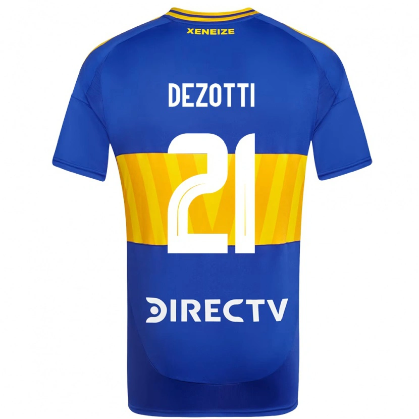 Danxen Kinder Martina Dezotti #21 Königsblau Gelb Heimtrikot Trikot 2025/26 T-Shirt Österreich
