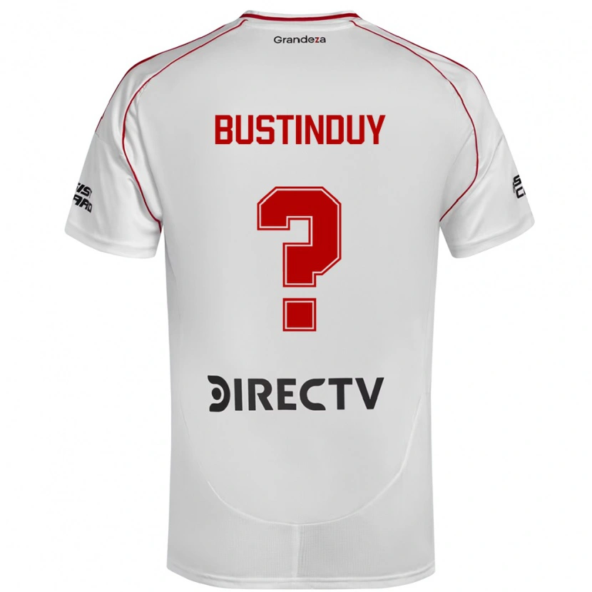 Danxen Kinder Agustín Bustinduy #0 Weiß Rot Heimtrikot Trikot 2025/26 T-Shirt Österreich