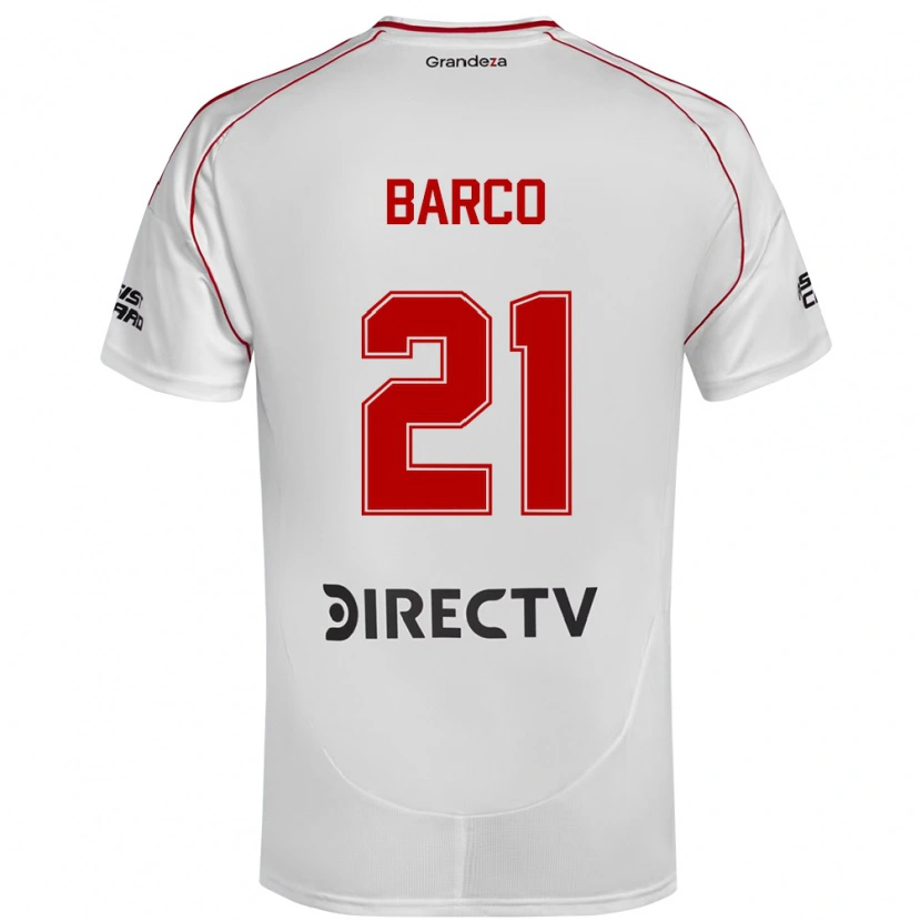 Danxen Kinder Esequiel Barco #21 Weiß Rot Heimtrikot Trikot 2025/26 T-Shirt Österreich