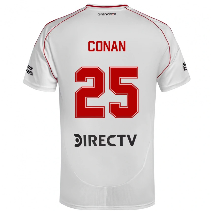 Danxen Kinder Conan Ledesma #25 Weiß Rot Heimtrikot Trikot 2025/26 T-Shirt Österreich