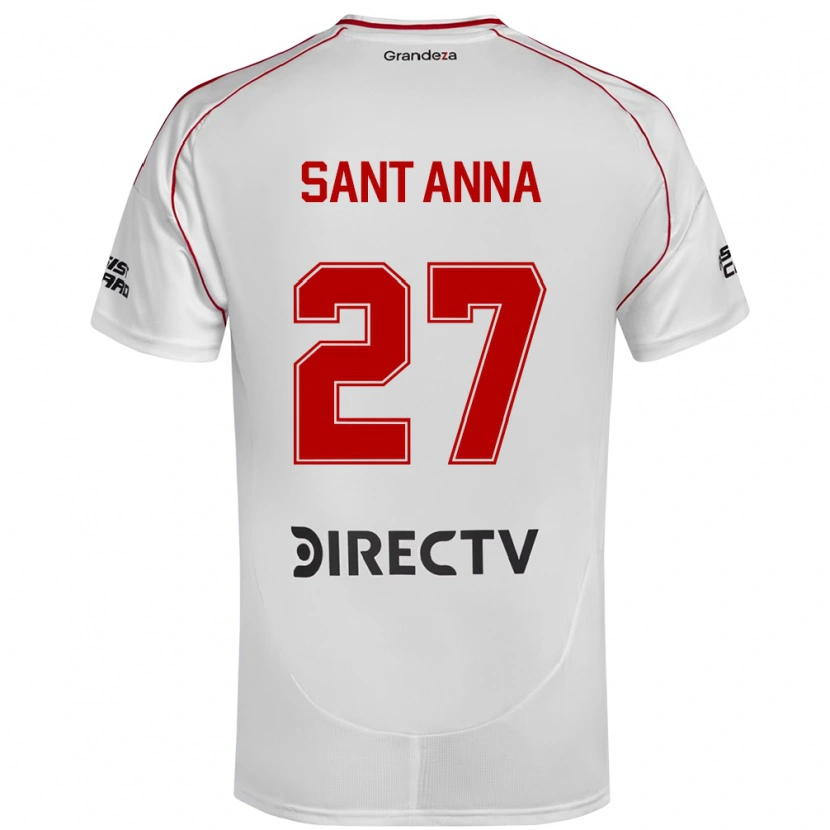Danxen Kinder Agustín Sant Anna #27 Weiß Rot Heimtrikot Trikot 2025/26 T-Shirt Österreich