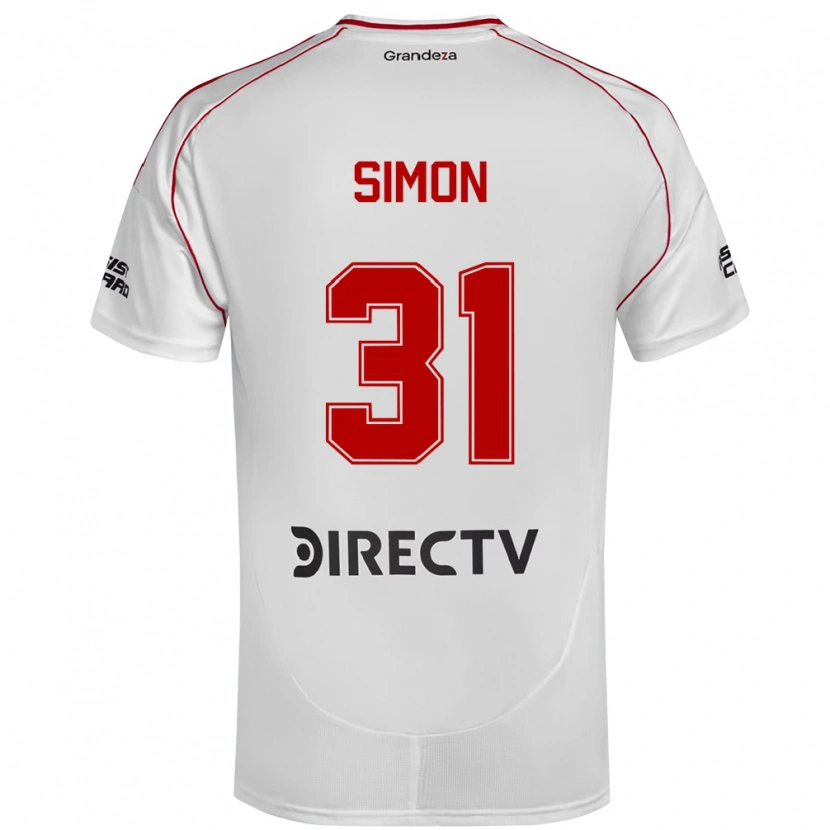 Danxen Kinder Santiago Simón #31 Weiß Rot Heimtrikot Trikot 2025/26 T-Shirt Österreich