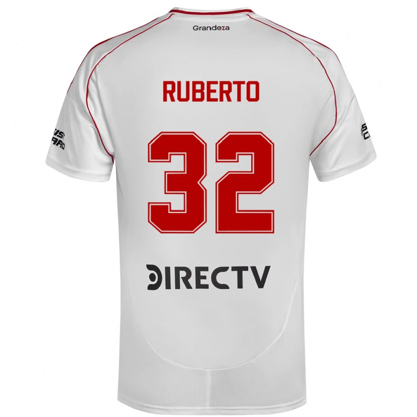 Danxen Kinder Agustín Ruberto #32 Weiß Rot Heimtrikot Trikot 2025/26 T-Shirt Österreich