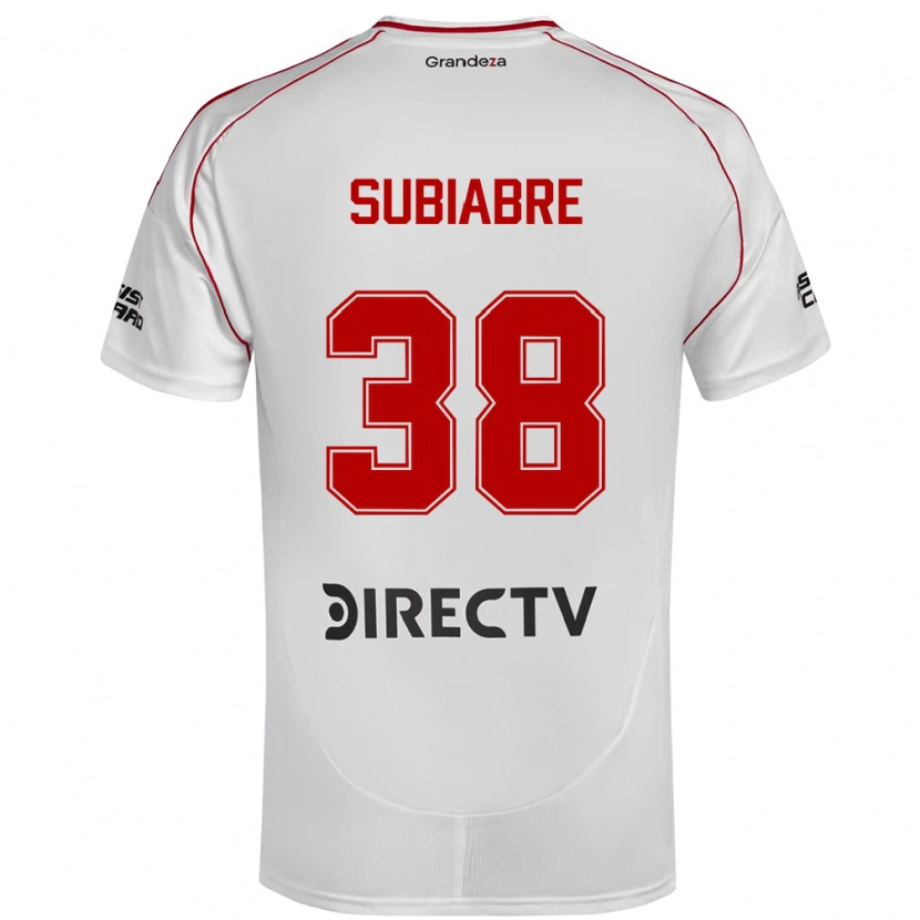 Danxen Kinder Ian Subiabre #38 Weiß Rot Heimtrikot Trikot 2025/26 T-Shirt Österreich