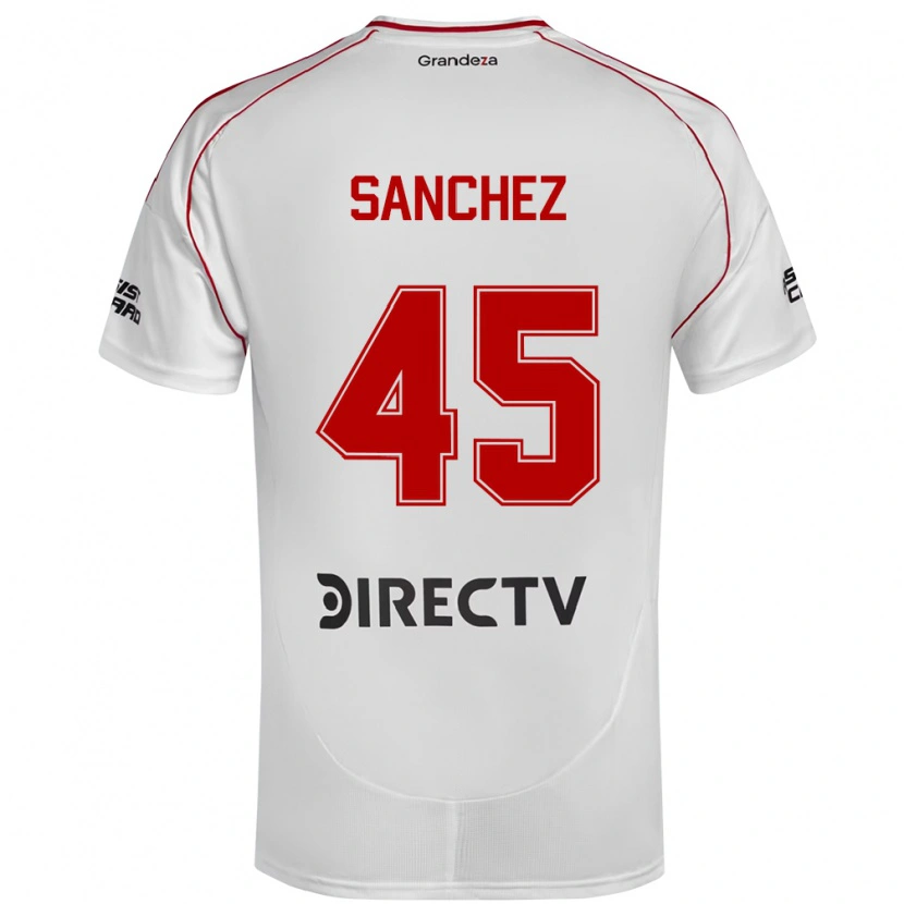 Danxen Kinder Sebastián Sánchez #45 Weiß Rot Heimtrikot Trikot 2025/26 T-Shirt Österreich