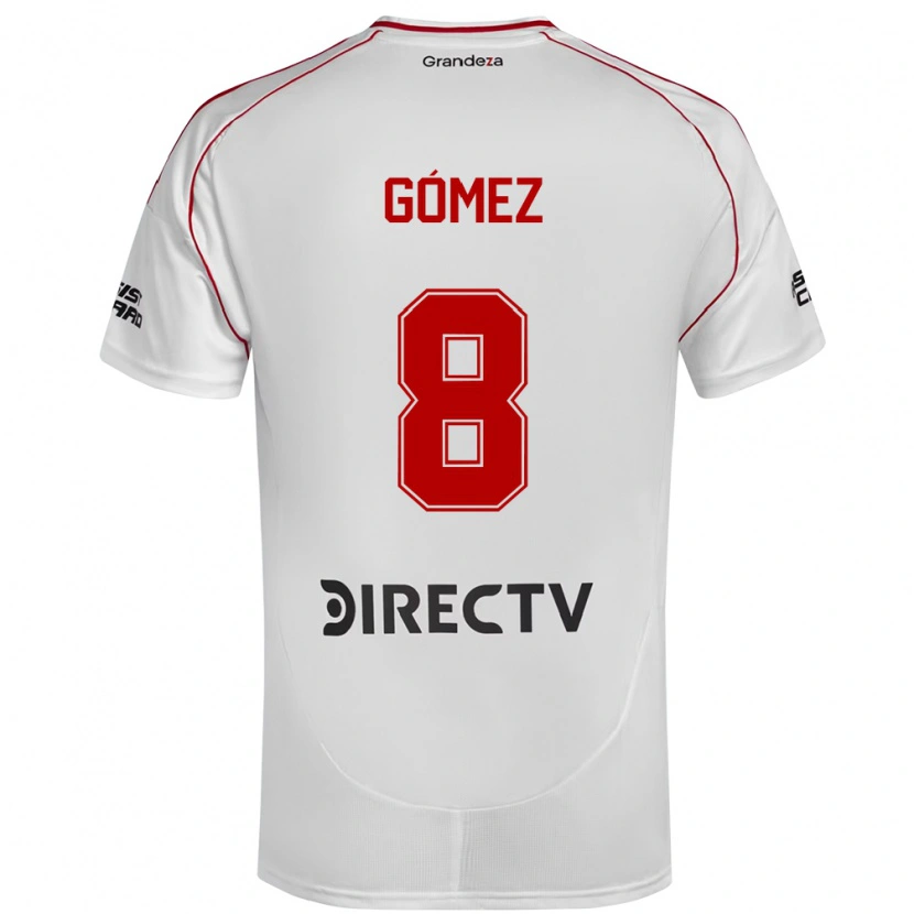 Danxen Kinder Romina Gómez #8 Weiß Rot Heimtrikot Trikot 2025/26 T-Shirt Österreich
