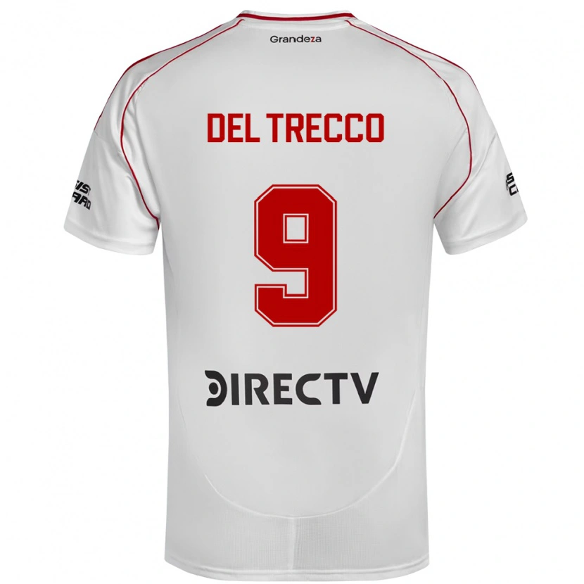 Danxen Kinder Martina Del Trecco #9 Weiß Rot Heimtrikot Trikot 2025/26 T-Shirt Österreich