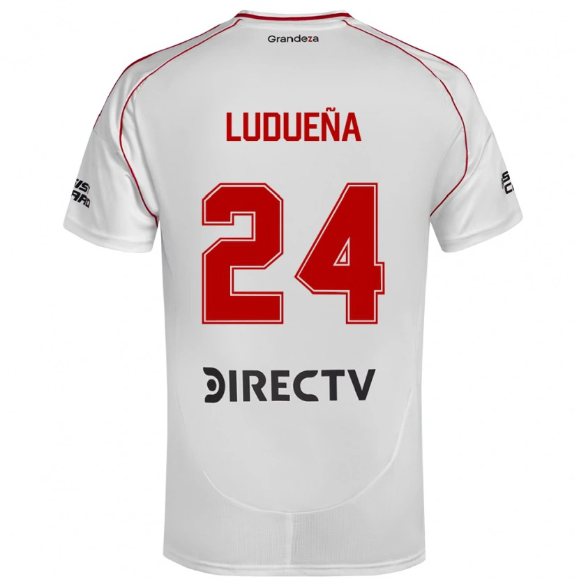 Danxen Kinder Belén Ludueña #24 Weiß Rot Heimtrikot Trikot 2025/26 T-Shirt Österreich