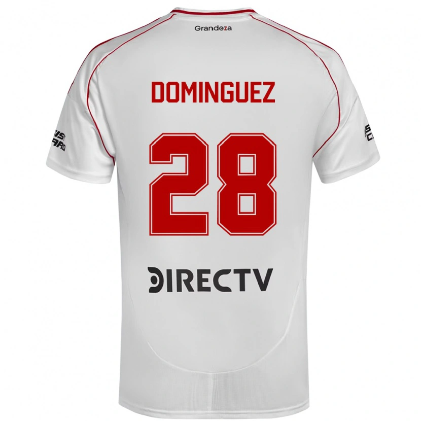 Danxen Kinder Evelyn Sofía Domínguez #28 Weiß Rot Heimtrikot Trikot 2025/26 T-Shirt Österreich