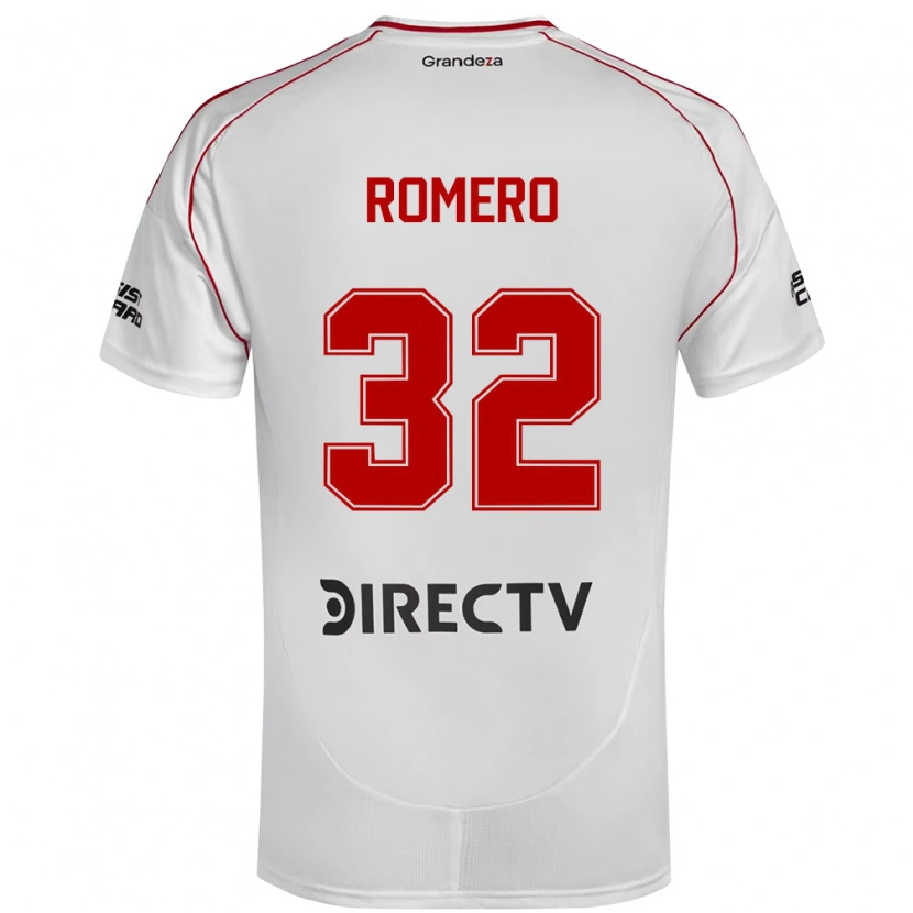 Danxen Kinder Julieta Romero #32 Weiß Rot Heimtrikot Trikot 2025/26 T-Shirt Österreich