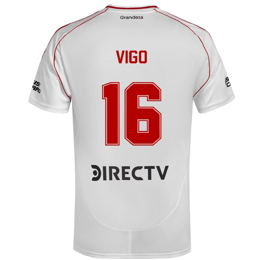 Danxen Kinder Alex Vigo #16 Weiß Rot Heimtrikot Trikot 2025/26 T-Shirt Österreich