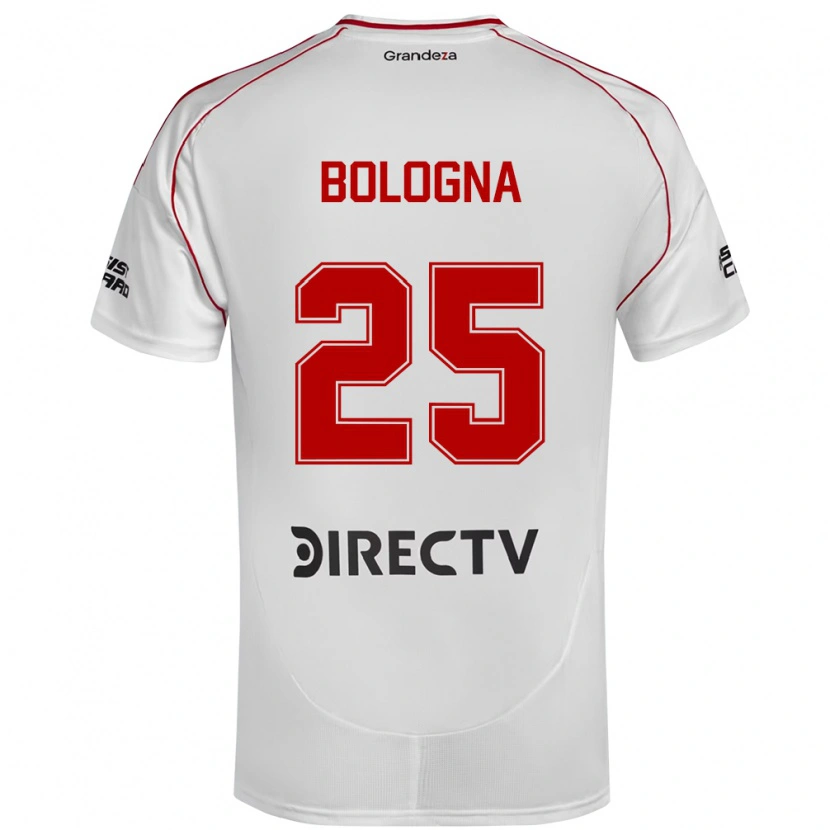 Danxen Kinder Enrique Bologna #25 Weiß Rot Heimtrikot Trikot 2025/26 T-Shirt Österreich