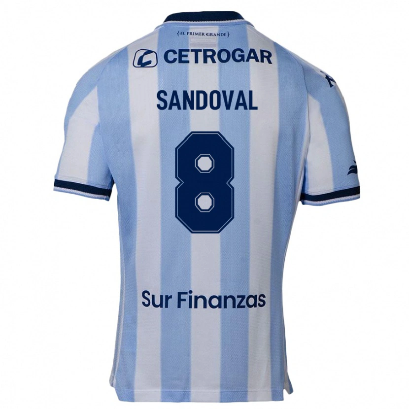 Danxen Kinder Micaela Sandoval #8 Himmelblau Heimtrikot Trikot 2025/26 T-Shirt Österreich
