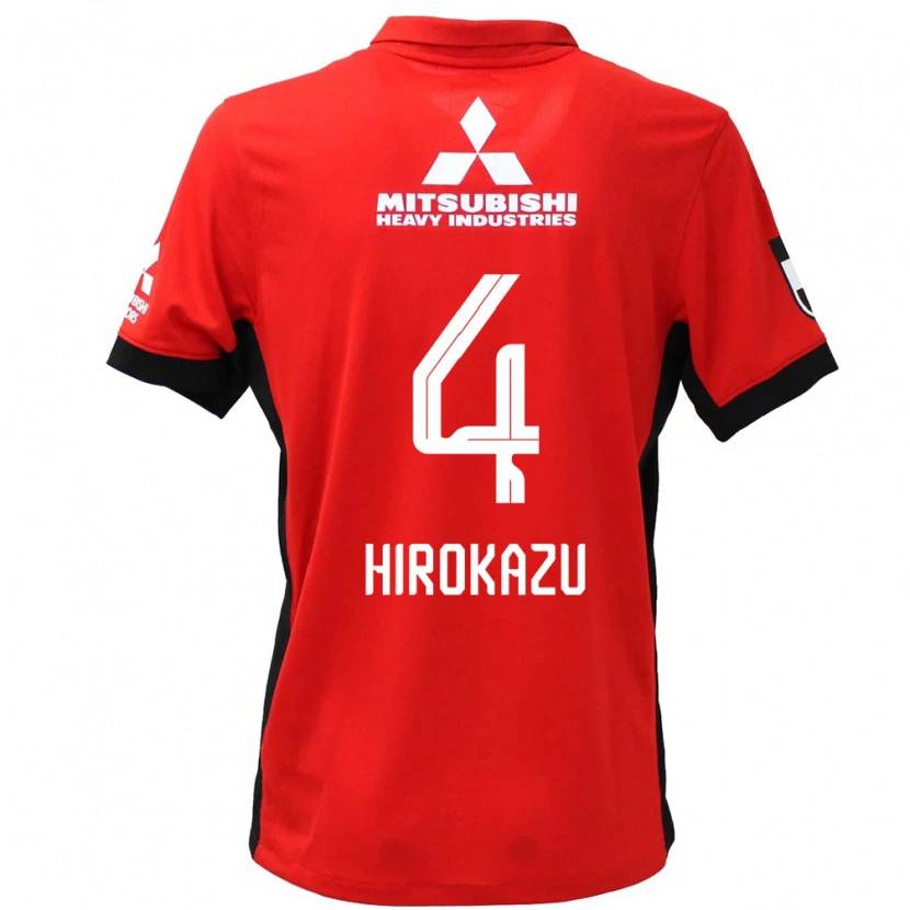 Danxen Kinder Hirokazu Ishihara #4 Rot Weiß Heimtrikot Trikot 2025/26 T-Shirt Österreich