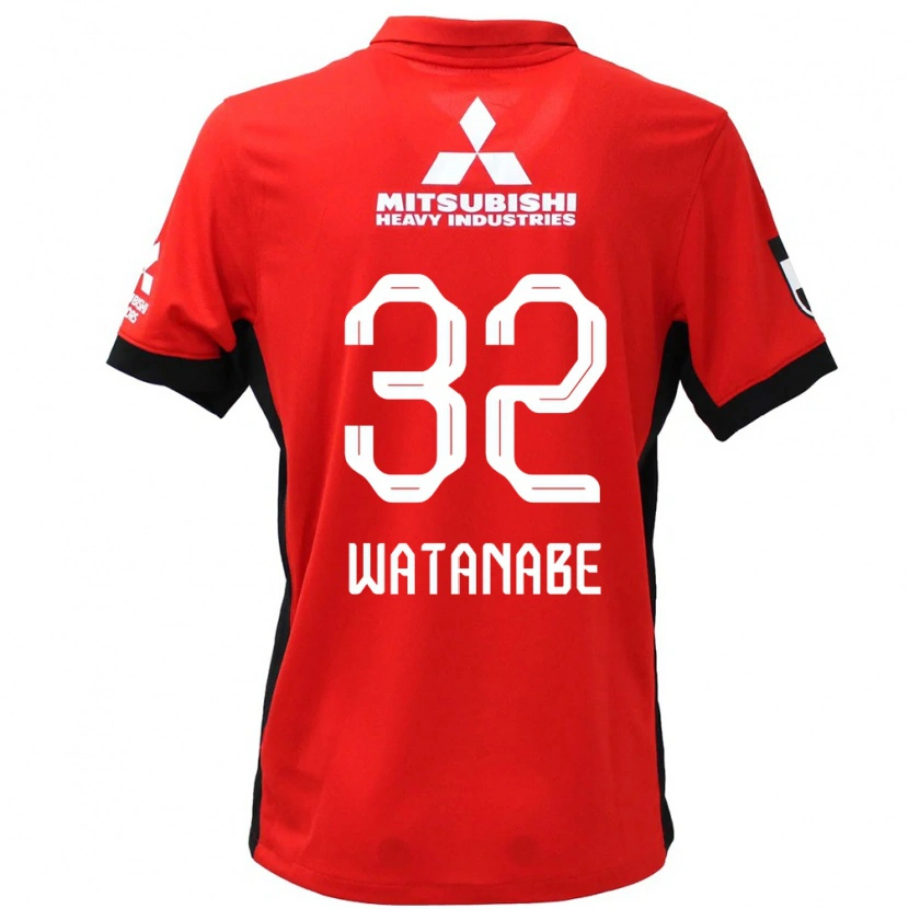 Danxen Kinder Risako Watanabe #32 Rot Weiß Heimtrikot Trikot 2025/26 T-Shirt Österreich