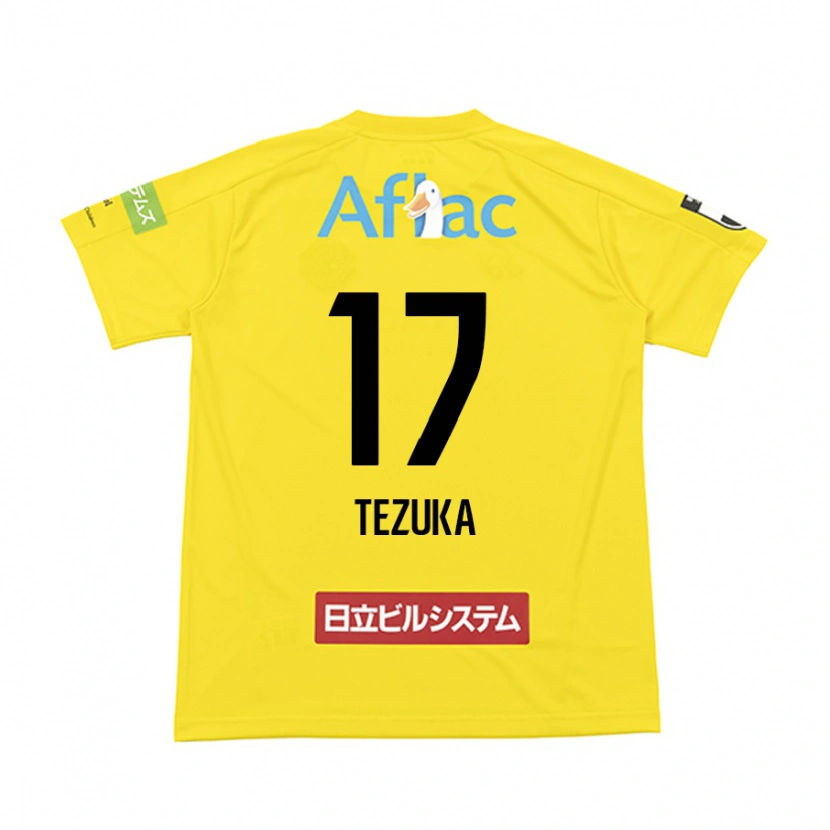 Danxen Kinder Kohei Tezuka #17 Schwarz Gelb Heimtrikot Trikot 2025/26 T-Shirt Österreich