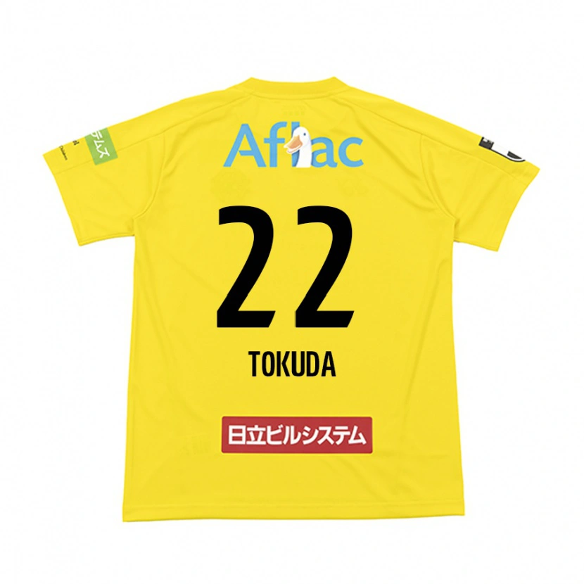 Danxen Kinder Haoto Tokuda #22 Schwarz Gelb Heimtrikot Trikot 2025/26 T-Shirt Österreich