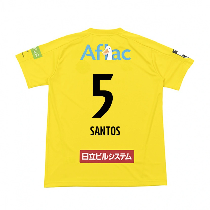 Danxen Kinder Emerson Santos #5 Schwarz Gelb Heimtrikot Trikot 2025/26 T-Shirt Österreich
