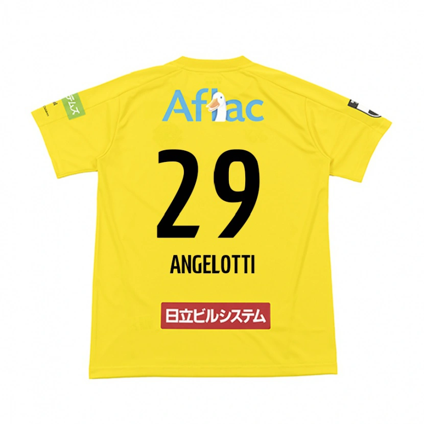 Danxen Kinder Rodrigo Angelotti #29 Schwarz Gelb Heimtrikot Trikot 2025/26 T-Shirt Österreich