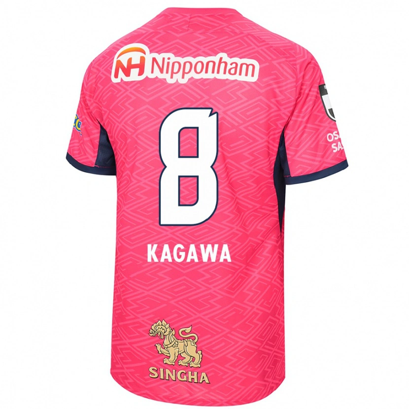 Danxen Kinder Shinji Kagawa #8 Sakura Rosa Weiß Heimtrikot Trikot 2025/26 T-Shirt Österreich