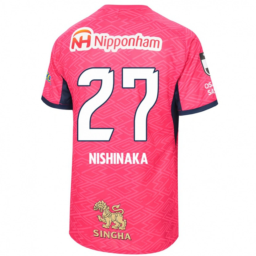 Danxen Kinder Maho Nishinaka #27 Sakura Rosa Weiß Heimtrikot Trikot 2025/26 T-Shirt Österreich
