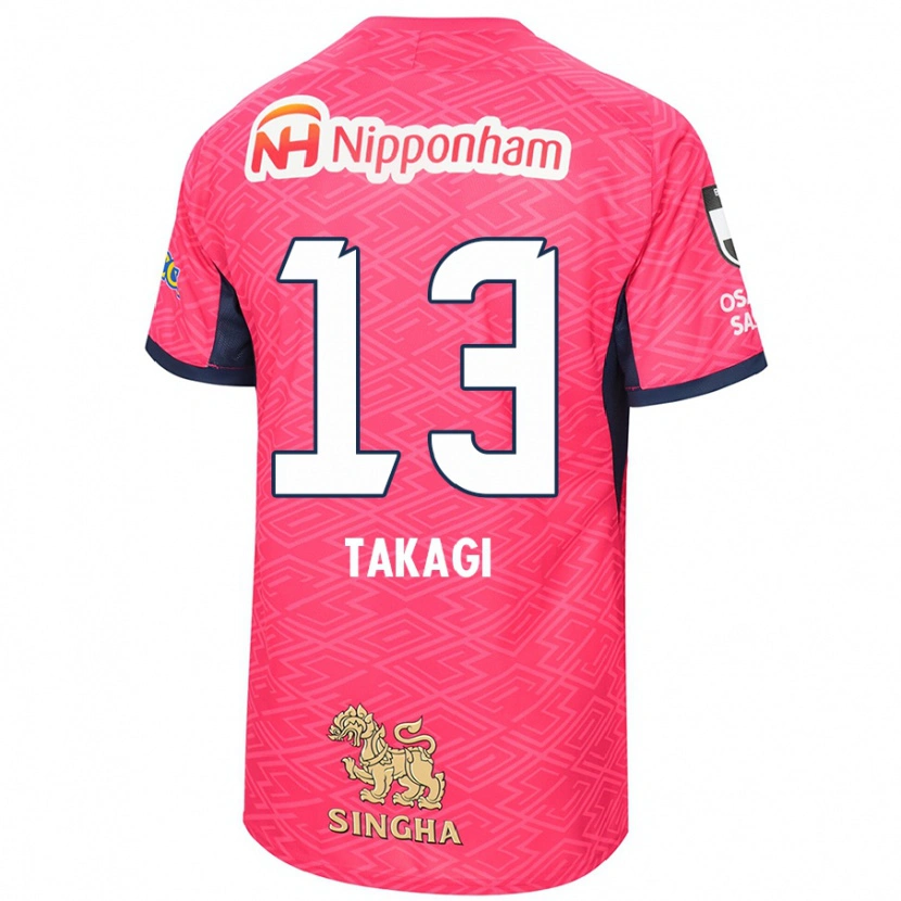Danxen Kinder Toshiyuki Takagi #13 Sakura Rosa Weiß Heimtrikot Trikot 2025/26 T-Shirt Österreich