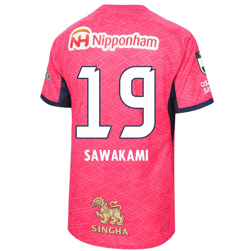 Danxen Kinder Ryuji Sawakami #19 Sakura Rosa Weiß Heimtrikot Trikot 2025/26 T-Shirt Österreich