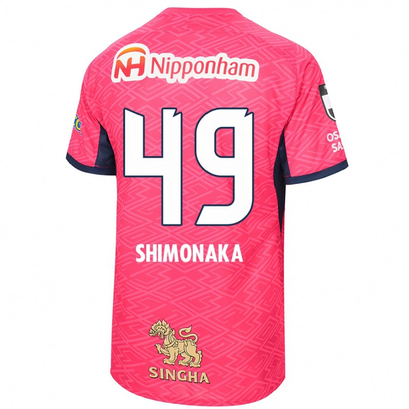 Danxen Kinder Ryoga Shimonaka #49 Sakura Rosa Weiß Heimtrikot Trikot 2025/26 T-Shirt Österreich