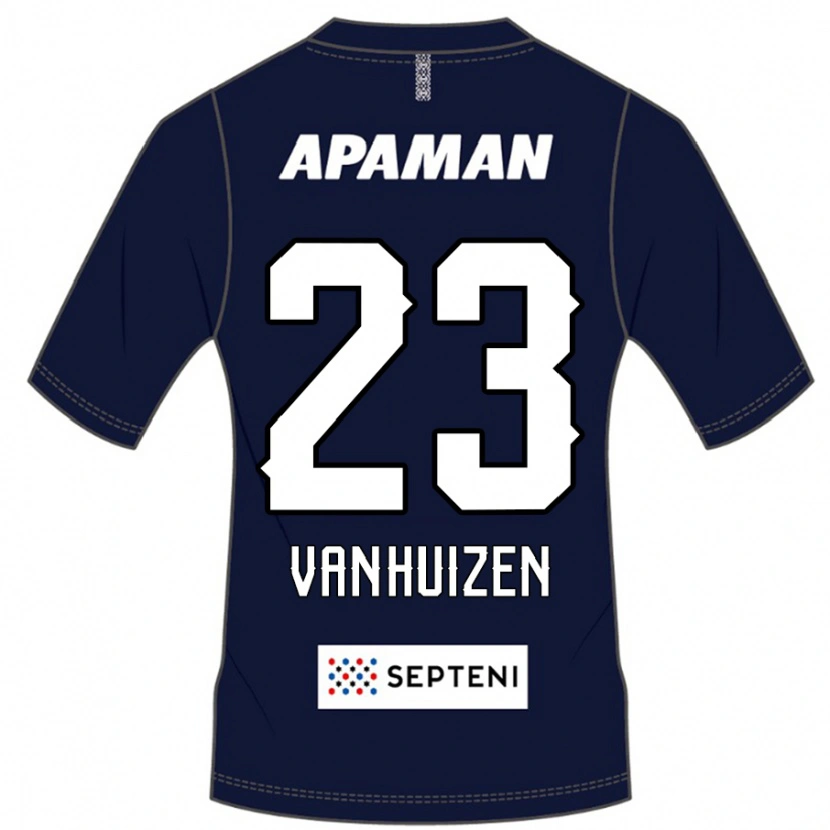Danxen Kinder Haruki Christopher Van Huizen #23 Königsblau Weiß Heimtrikot Trikot 2025/26 T-Shirt Österreich