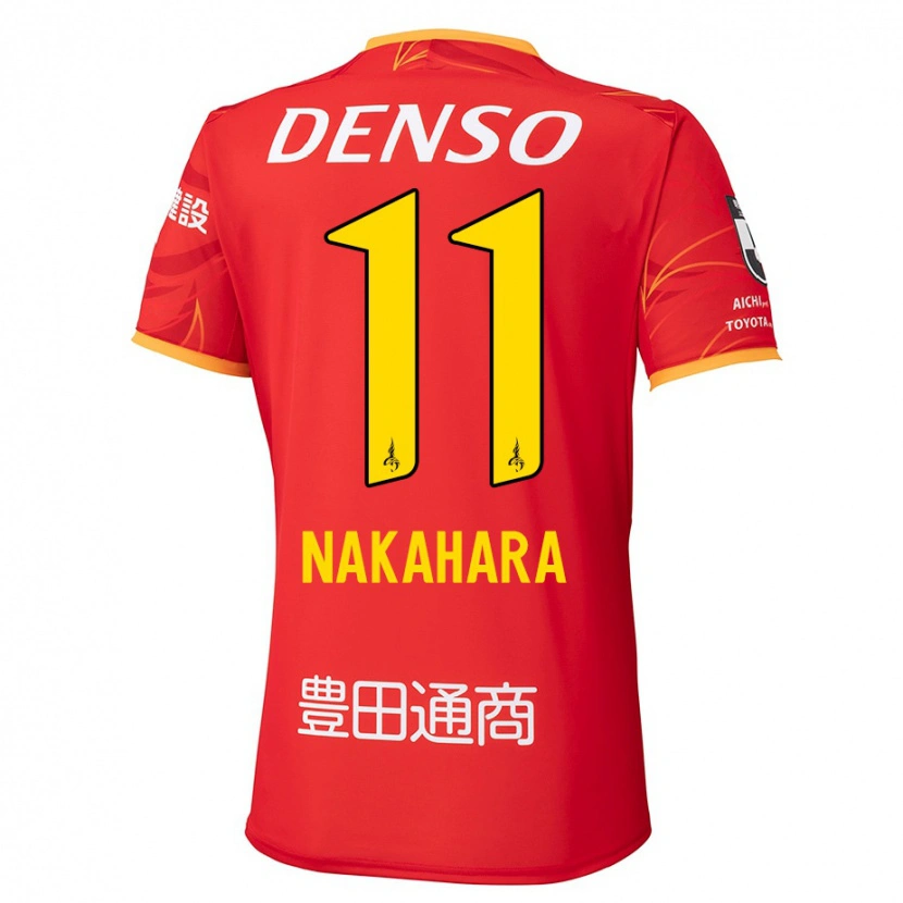 Danxen Kinder Sora Nakahara #11 Rot Gelb Heimtrikot Trikot 2025/26 T-Shirt Österreich