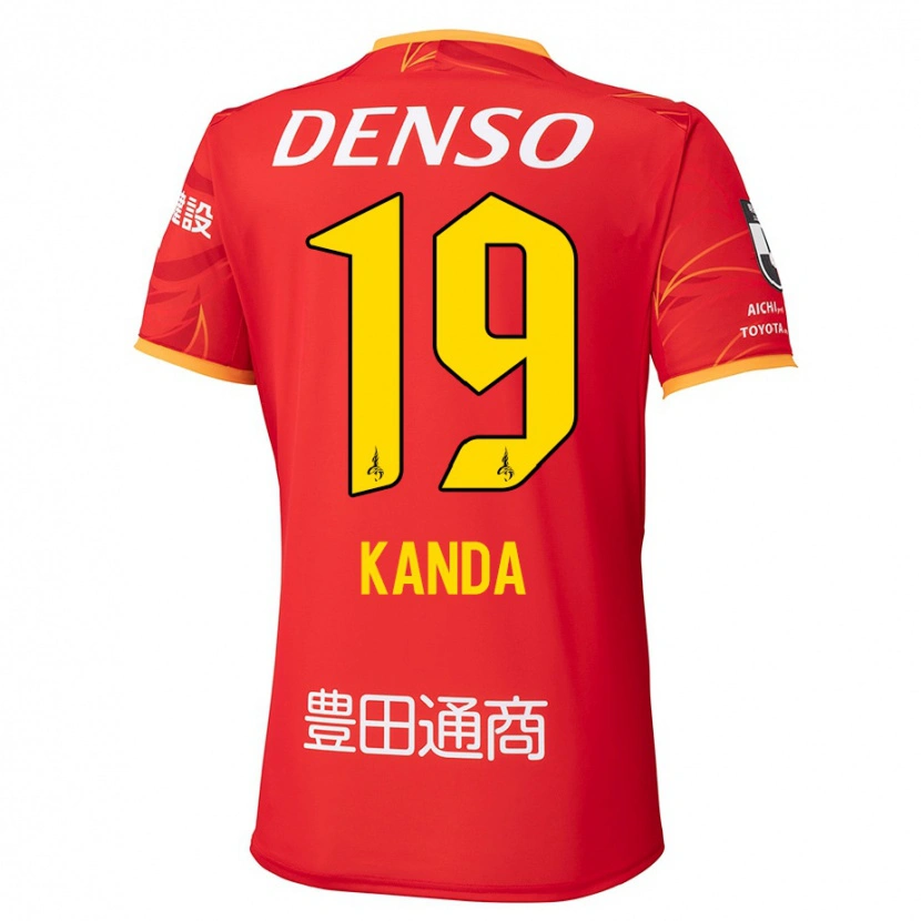 Danxen Kinder Ryu Kanda #19 Rot Gelb Heimtrikot Trikot 2025/26 T-Shirt Österreich