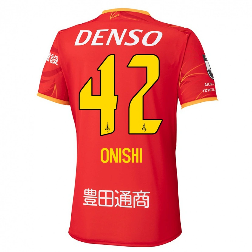 Danxen Kinder Ritsu Onishi #42 Rot Gelb Heimtrikot Trikot 2025/26 T-Shirt Österreich