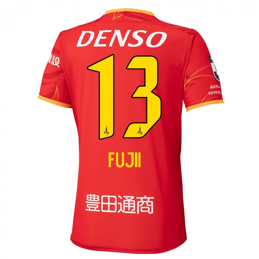Danxen Kinder Haruya Fujii #13 Rot Gelb Heimtrikot Trikot 2025/26 T-Shirt Österreich