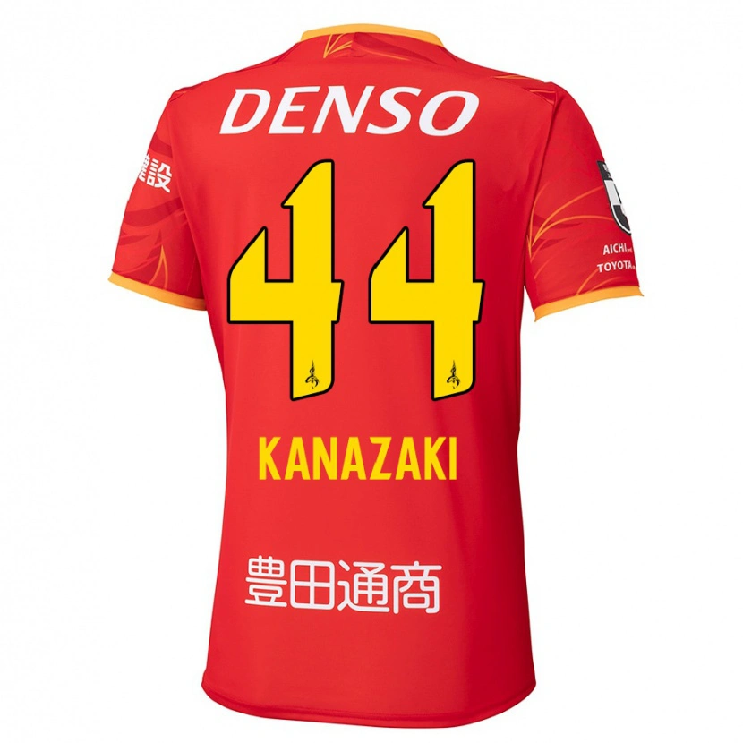 Danxen Kinder Mu Kanazaki #44 Rot Gelb Heimtrikot Trikot 2025/26 T-Shirt Österreich