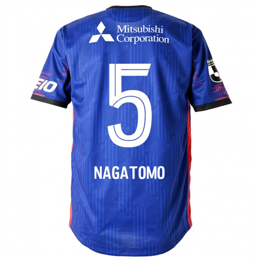 Danxen Kinder Yuto Nagatomo #5 Königsblau Weiß Heimtrikot Trikot 2025/26 T-Shirt Österreich
