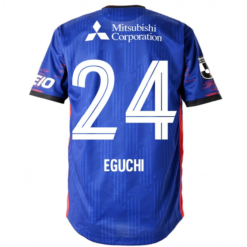 Danxen Kinder Kaito Eguchi #24 Königsblau Weiß Heimtrikot Trikot 2025/26 T-Shirt Österreich