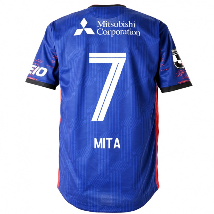 Danxen Kinder Hirotaka Mita #7 Königsblau Weiß Heimtrikot Trikot 2025/26 T-Shirt Österreich
