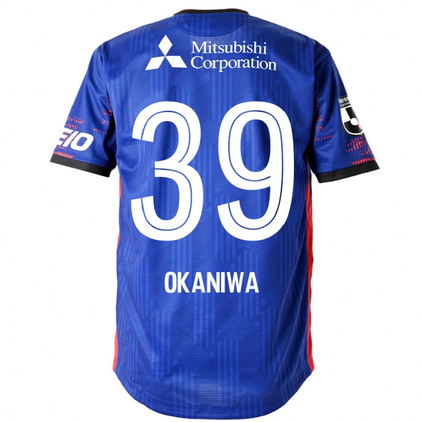 Danxen Kinder Shuto Okaniwa #39 Königsblau Weiß Heimtrikot Trikot 2025/26 T-Shirt Österreich