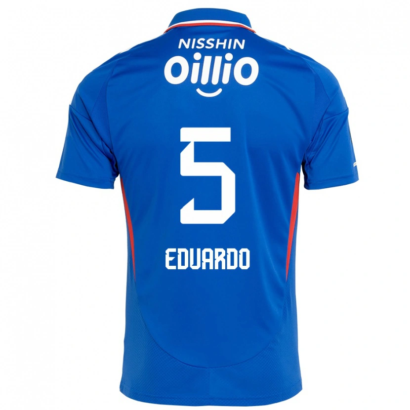 Danxen Kinder Eduardo #5 Königsblau Weiß Heimtrikot Trikot 2025/26 T-Shirt Österreich